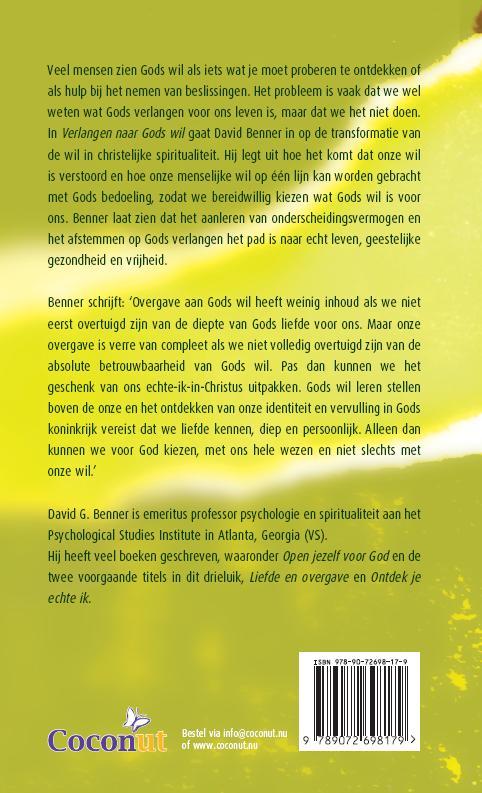 Achterkant van Verlangen naar Gods wil