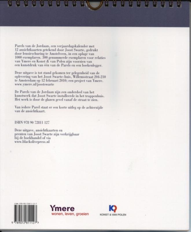Achterkant van Parels van de Jordaan