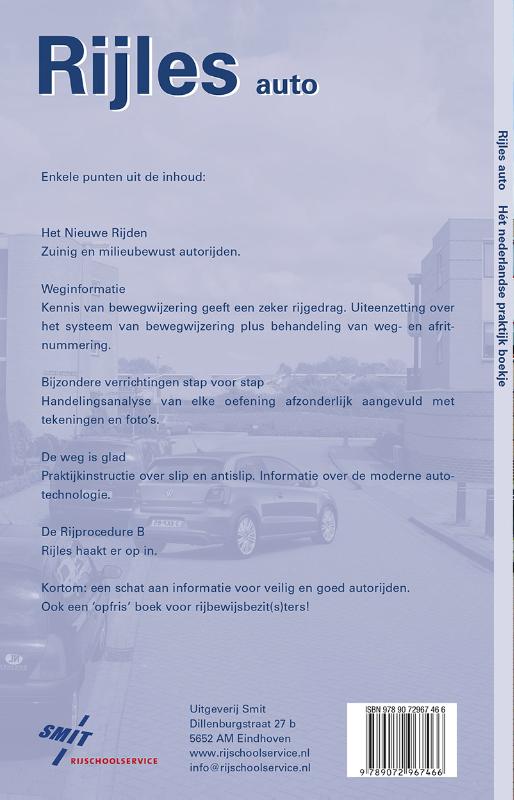Achterkant van Rijles auto