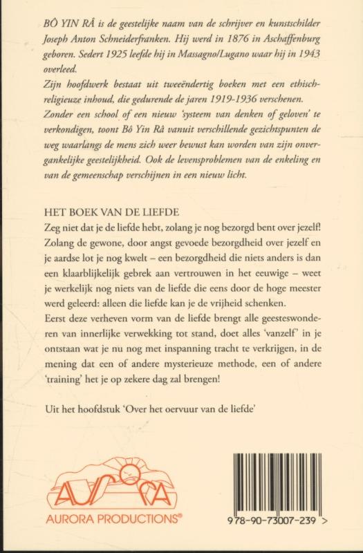 Achterkant van Het boek van de liefde