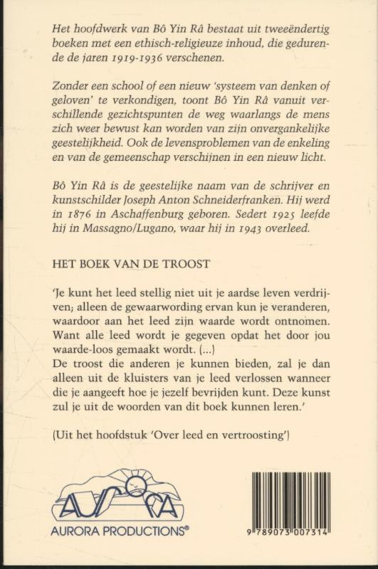 Achterkant van Het boek van de troost