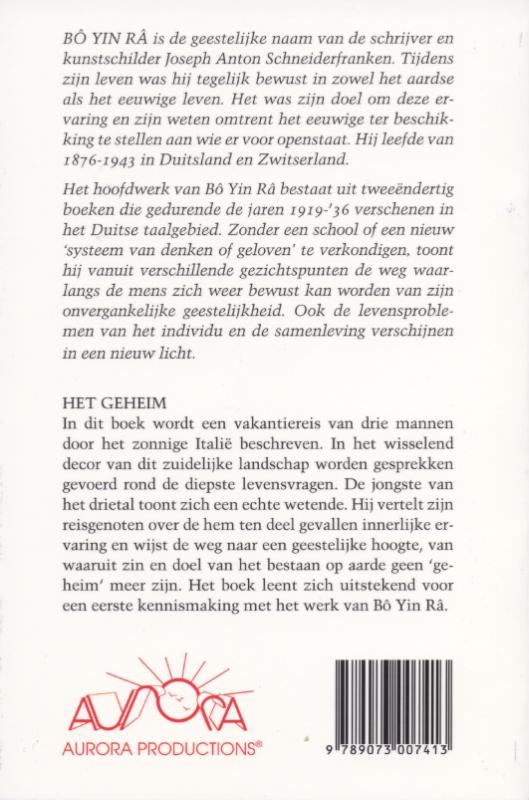 Achterkant van Het geheim