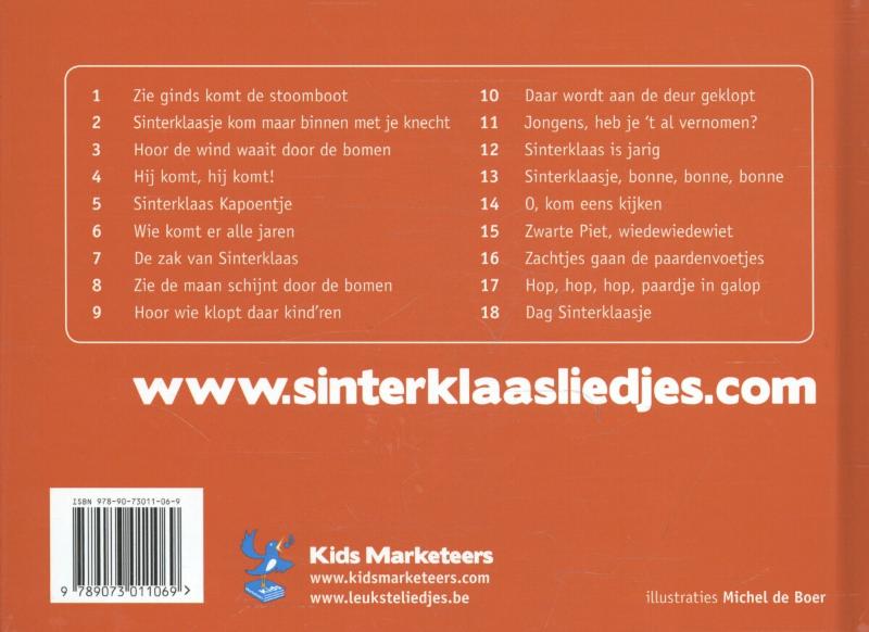 Achterkant van De leukste Sinterklaasliedjes