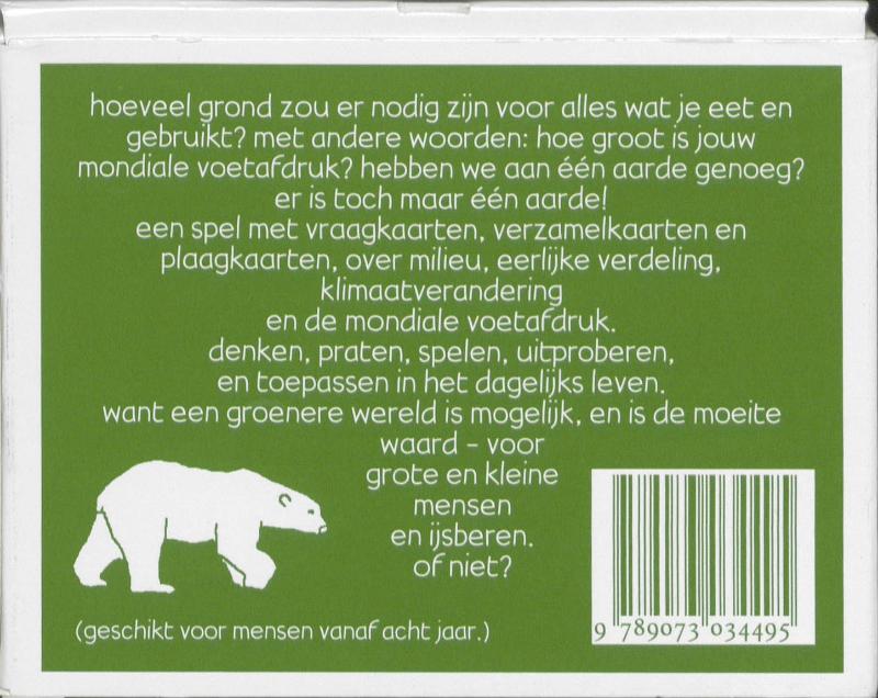 Achterkant van Kleine Voeten Spel