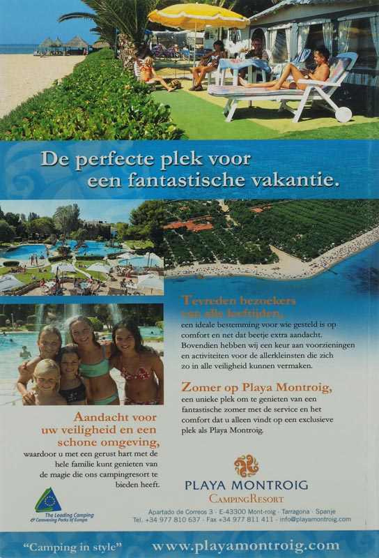 Achterkant van ACSI Campinggids Zuid-Europa 2007