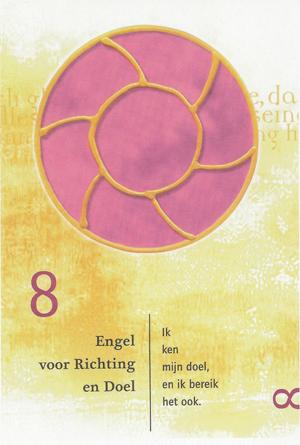 Achterkant van Symbolen van de helende engelen set
