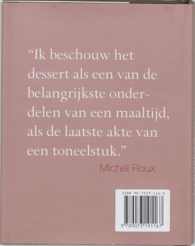 Achterkant van Desserts