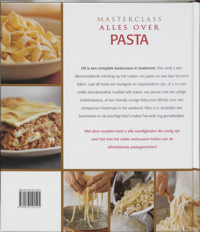 Achterkant van Alles over pasta
