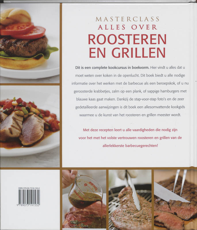 Achterkant van Alles over roosteren en grillen