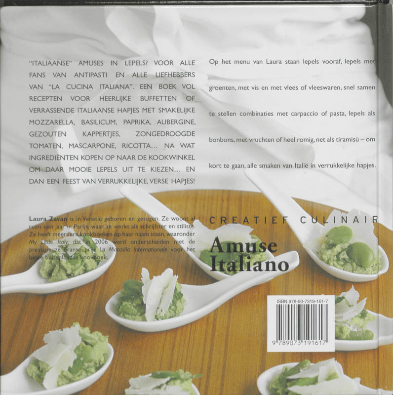 Achterkant van Amuse Italiano