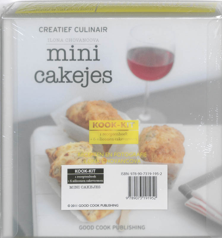 Achterkant van creatief culinair mini cakejes