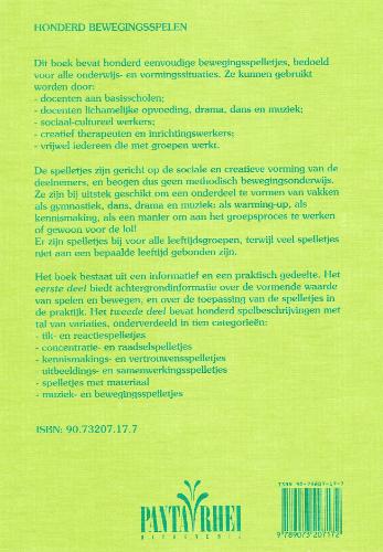 Achterkant van Honderd bewegingsspelen