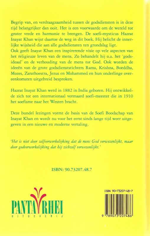 Achterkant van De eenheid van religieuze idealen