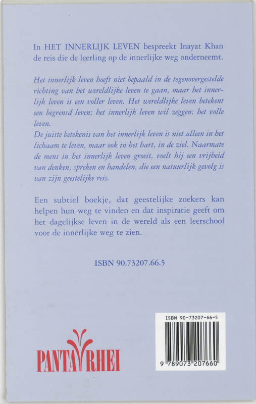 Achterkant van Het innerlijk leven