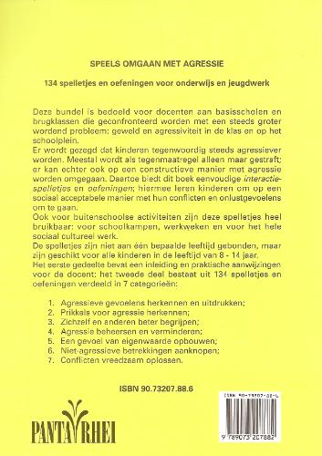 Achterkant van Speels omgaan met agressie