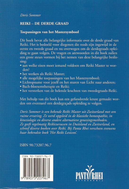 Achterkant van Reiki - de derde graad