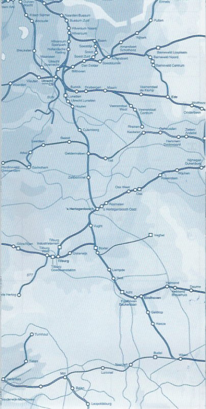 Achterkant van Benelux rail