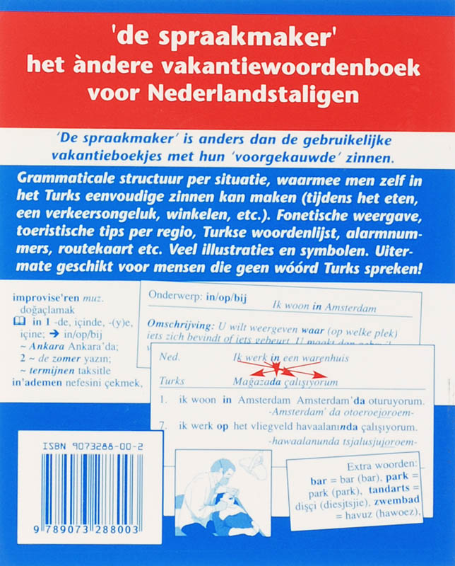 Achterkant van Nederlands Turks