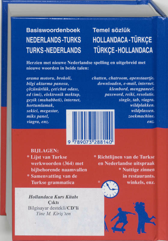Achterkant van Nederlands-Turks/Turks-Nederlands