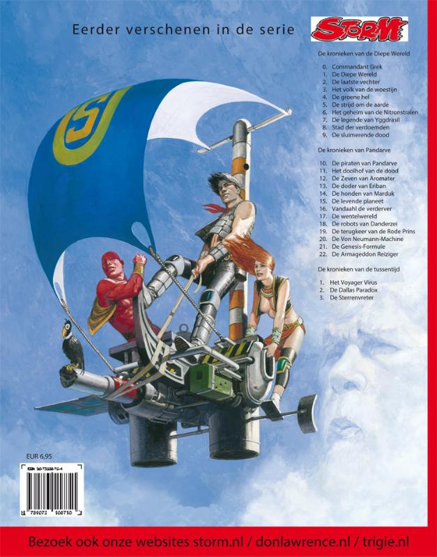 Achterkant van Vandaahl de Verderver