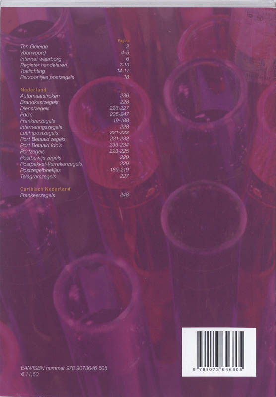 Achterkant van Postzegel catalogus 2011-2012