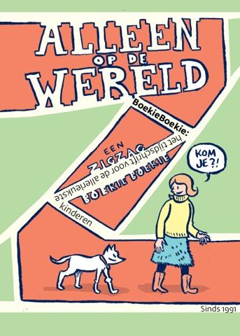 Achterkant van Alleen op de wereld