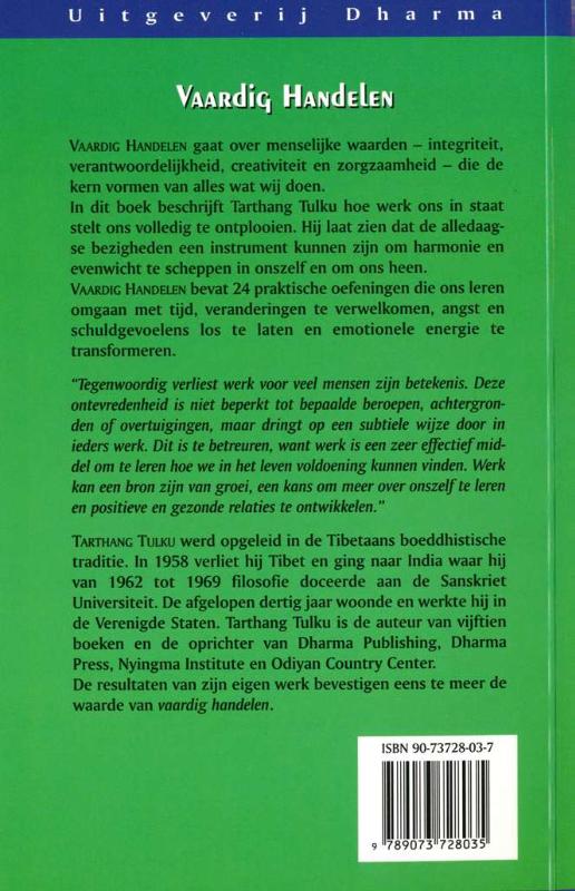 Achterkant van Vaardig handelen
