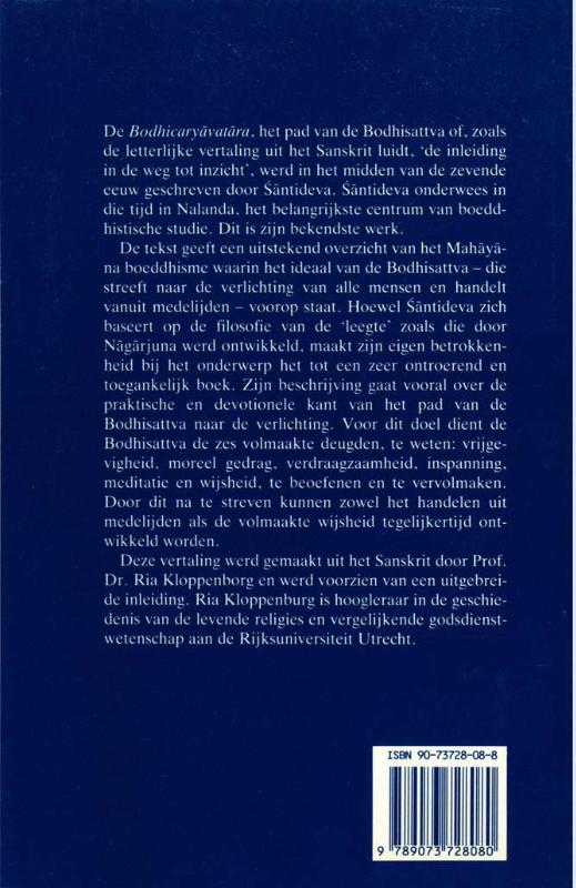 Achterkant van Het pad van de Bodhisattva
