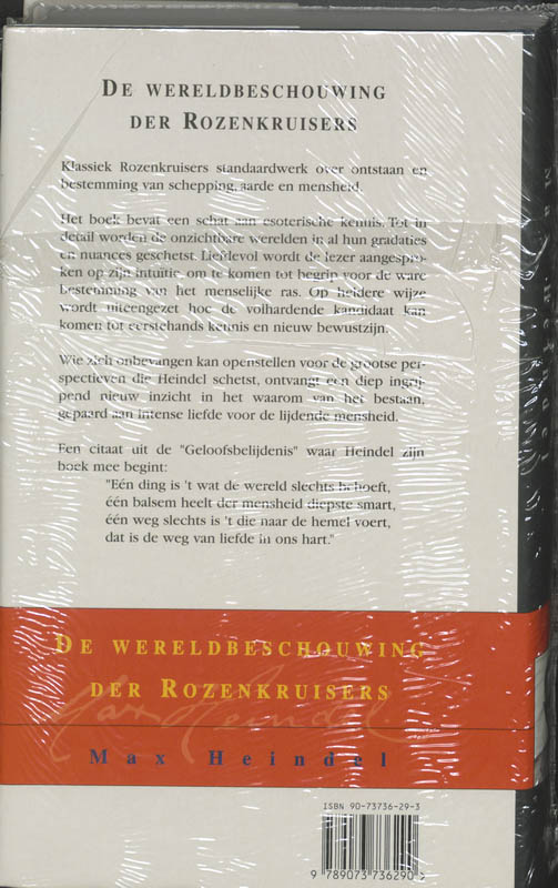 Achterkant van De wereldbeschouwing der rozenkruisers