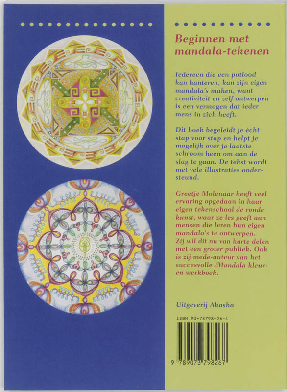 Achterkant van Beginnen met mandala-tekenen en -ontwerpen