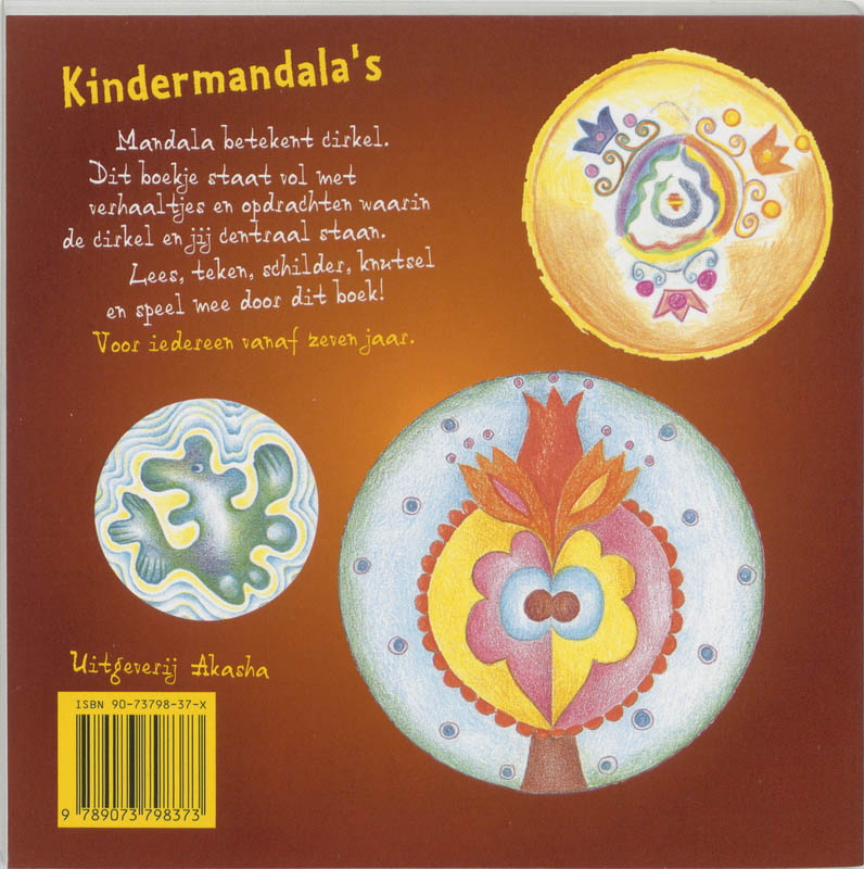 Achterkant van Kindermandala's