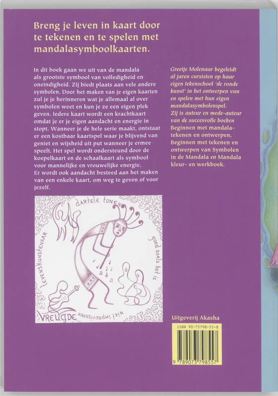 Achterkant van Mandala symboolkaarten
