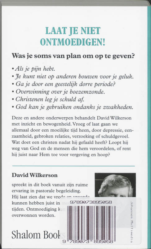 Achterkant van Laat je niet ontmoedigen!