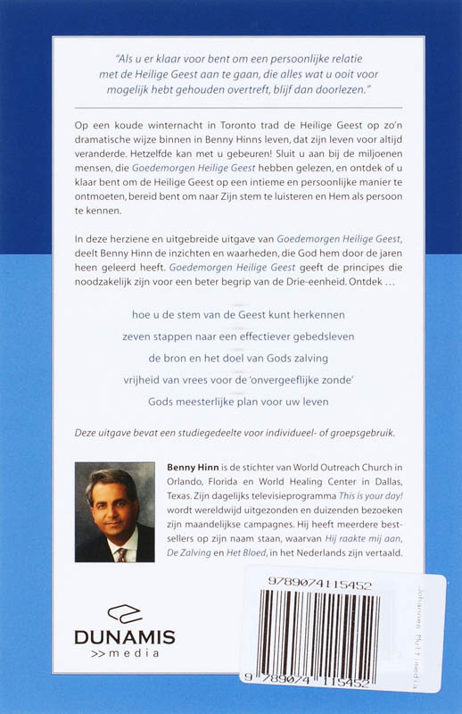Achterkant van Goedemorgen Heilige Geest