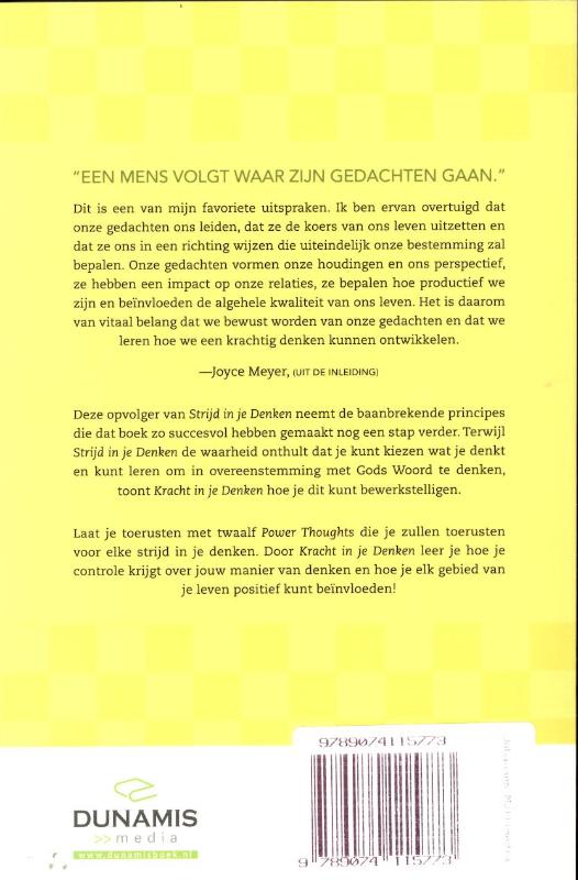 Achterkant van Kracht in je denken