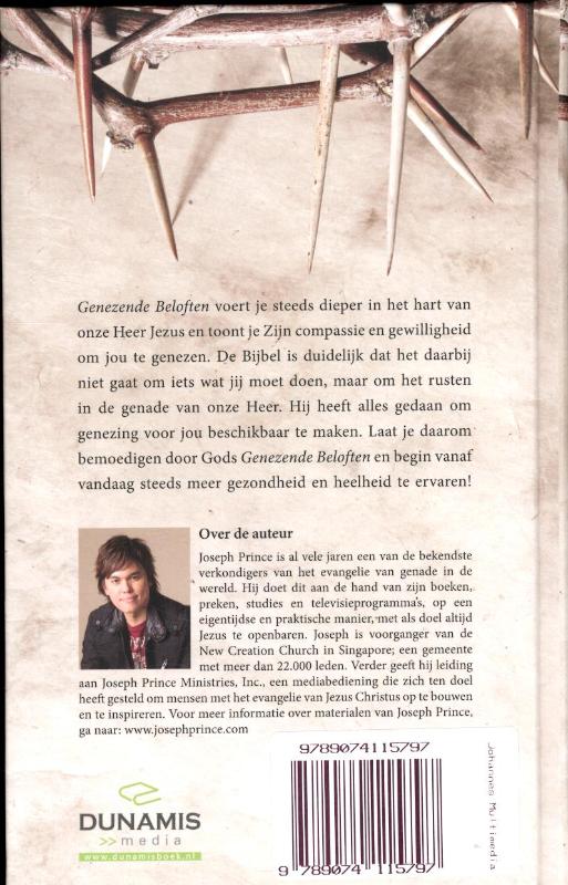 Achterkant van Genezende beloften