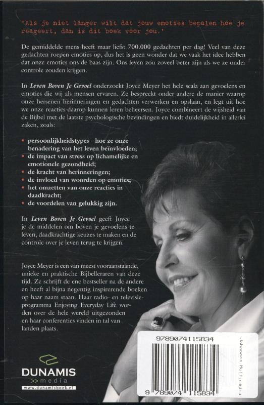 Achterkant van Leven boven je gevoel