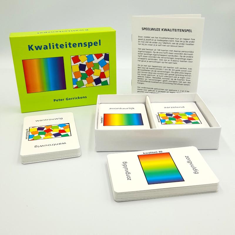 Achterkant van Kwaliteitenspel