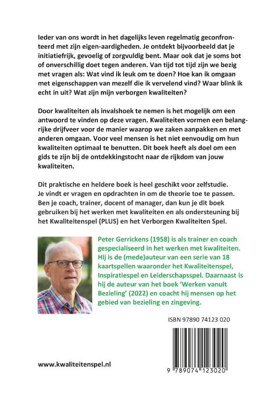 Achterkant van Kwaliteiten
