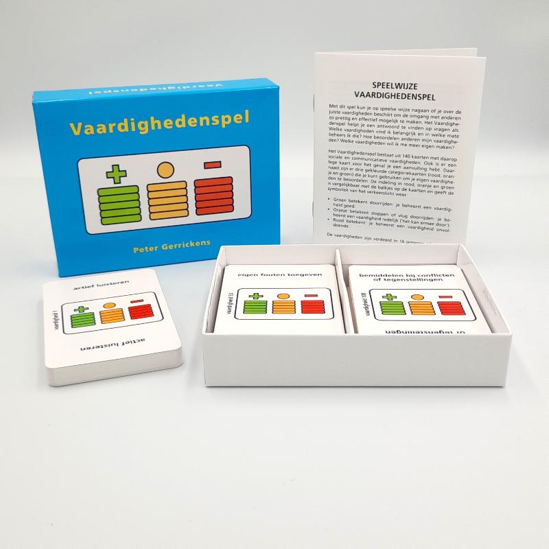 Achterkant van Vaardighedenspel
