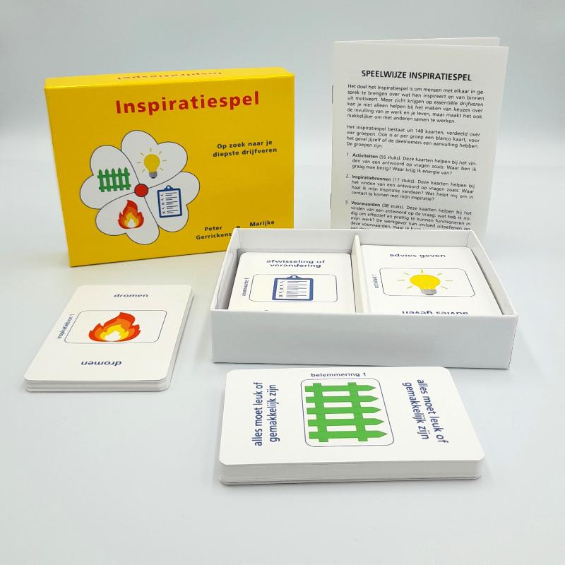 Achterkant van Inspiratiespel