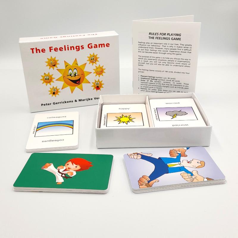 Achterkant van The feelings game