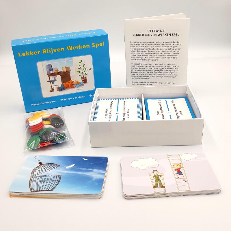 Achterkant van Lekker blijven werken spel