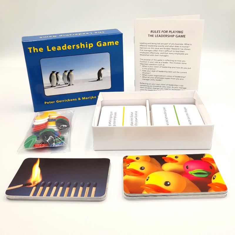 Achterkant van The leadership game