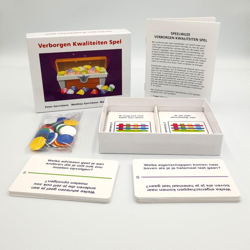 Achterkant van Verborgen Kwaliteiten Spel