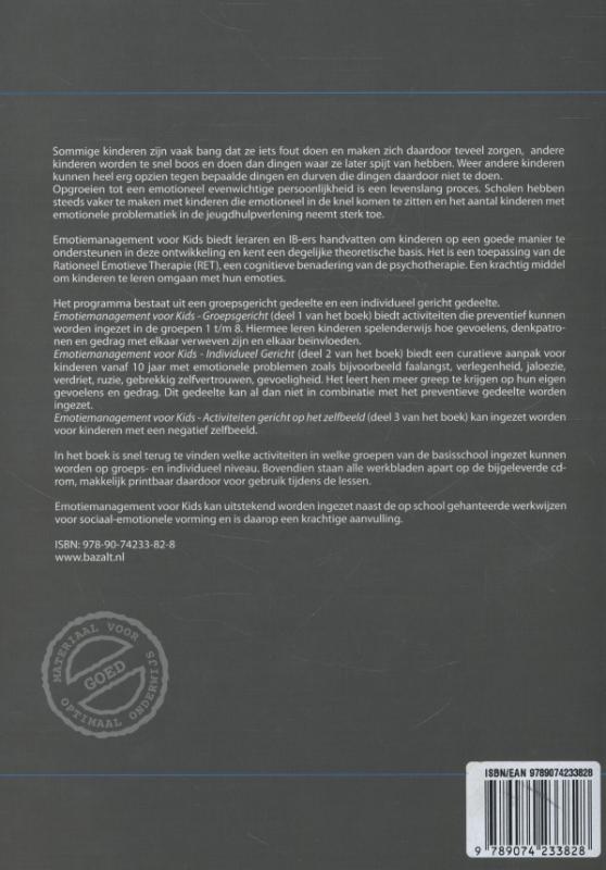 Achterkant van Emotiemanagement voor Kids