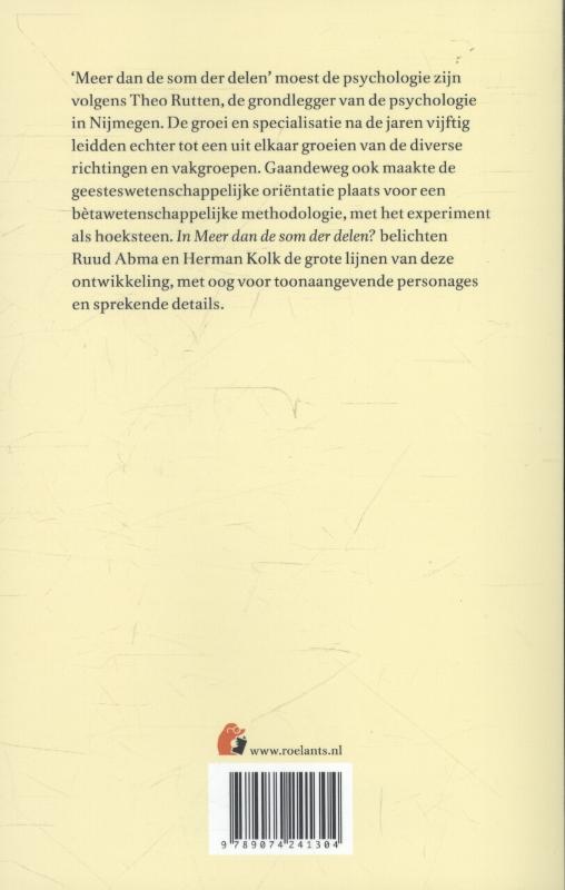 Achterkant van Meer dan de som der delen?