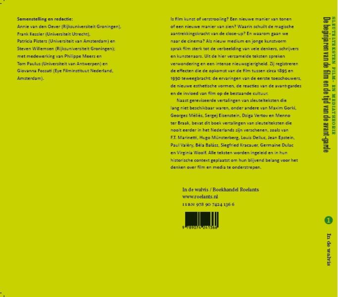 Achterkant van De beginjaren van de film en de tijd van de avant-garde 1896-1931