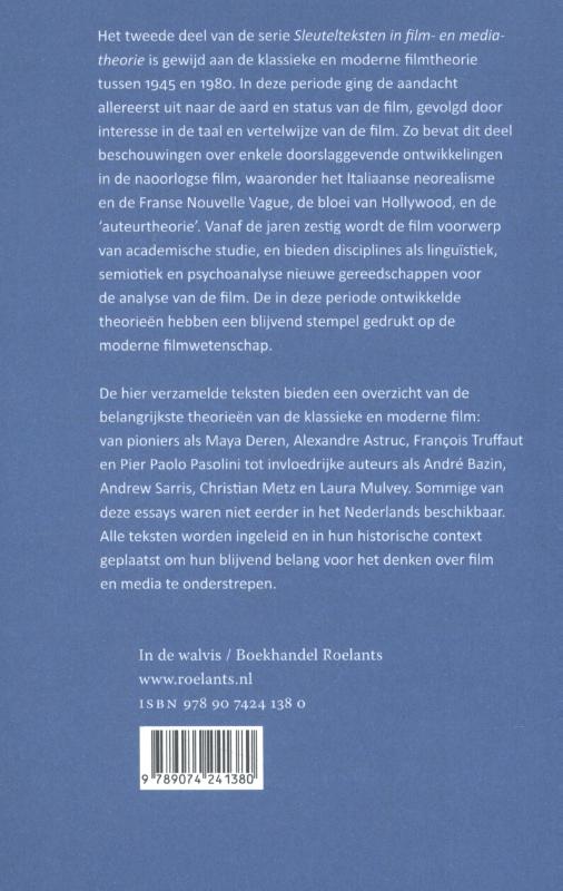 Achterkant van Klassieke en moderne filmtheorie