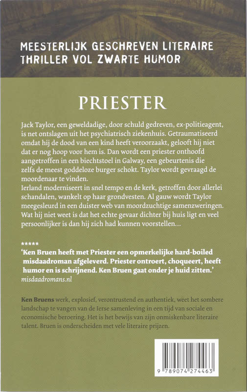 Achterkant van Priester